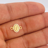 Herraje Virgen De Guadalupe 0.65gr / 1/2 in / Oro Amarillo 18K &