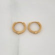 Hoop Earrings Plain 1.55 g / 1/2 in Yellow Gold 18K