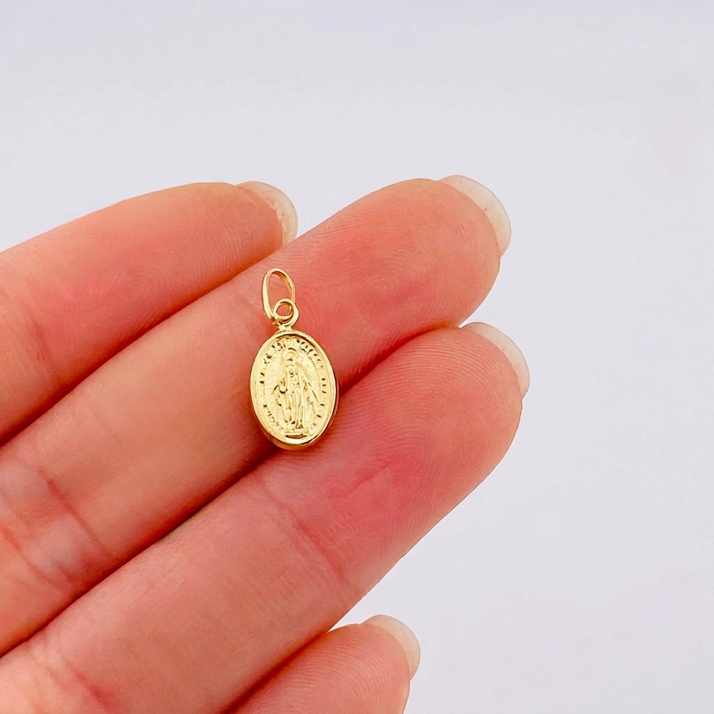Dije Virgen Milagrosa 0.4g / 3/4 in Oro Amarillo 18K