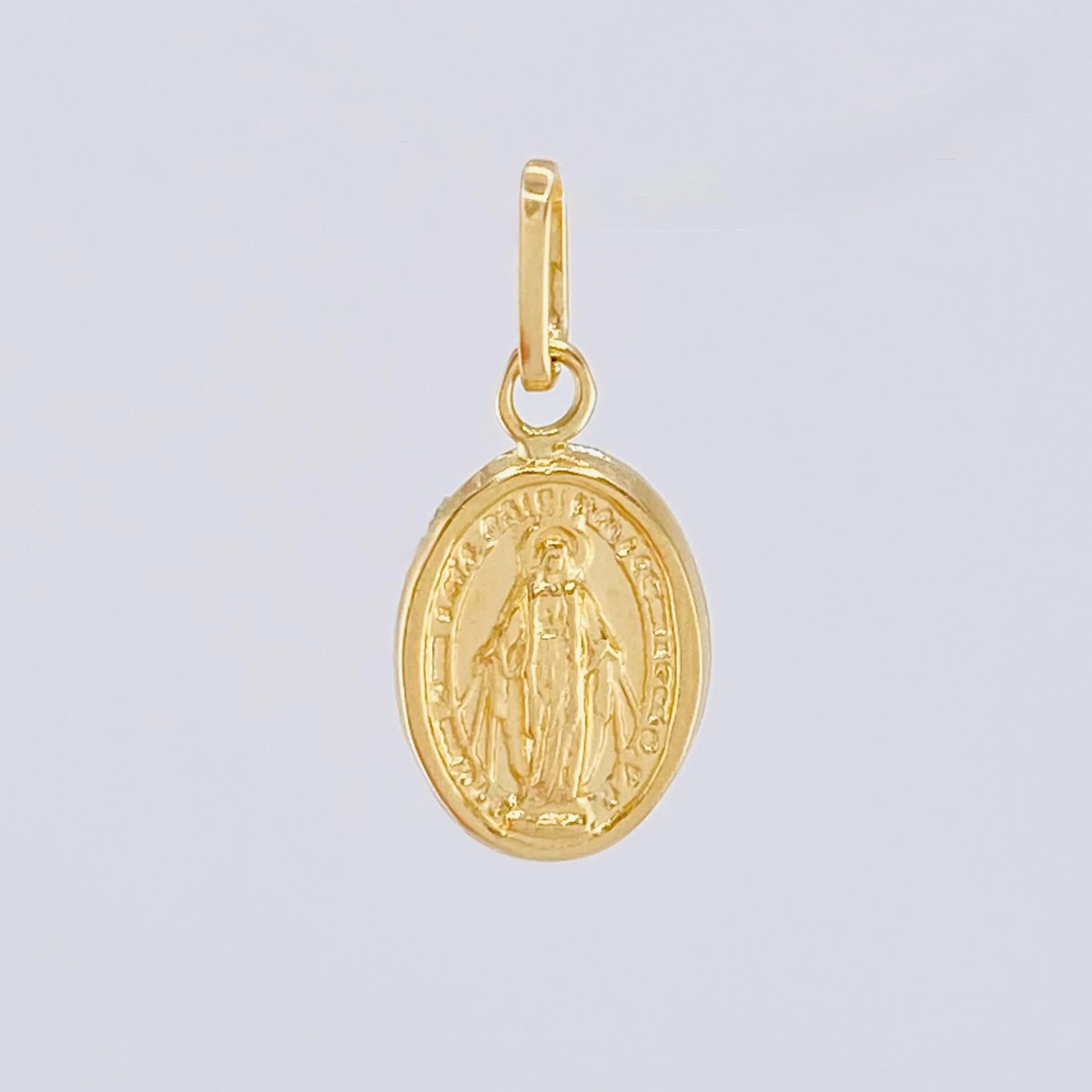 Dije Virgen Milagrosa 0.4g / 3/4 in Oro Amarillo 18K