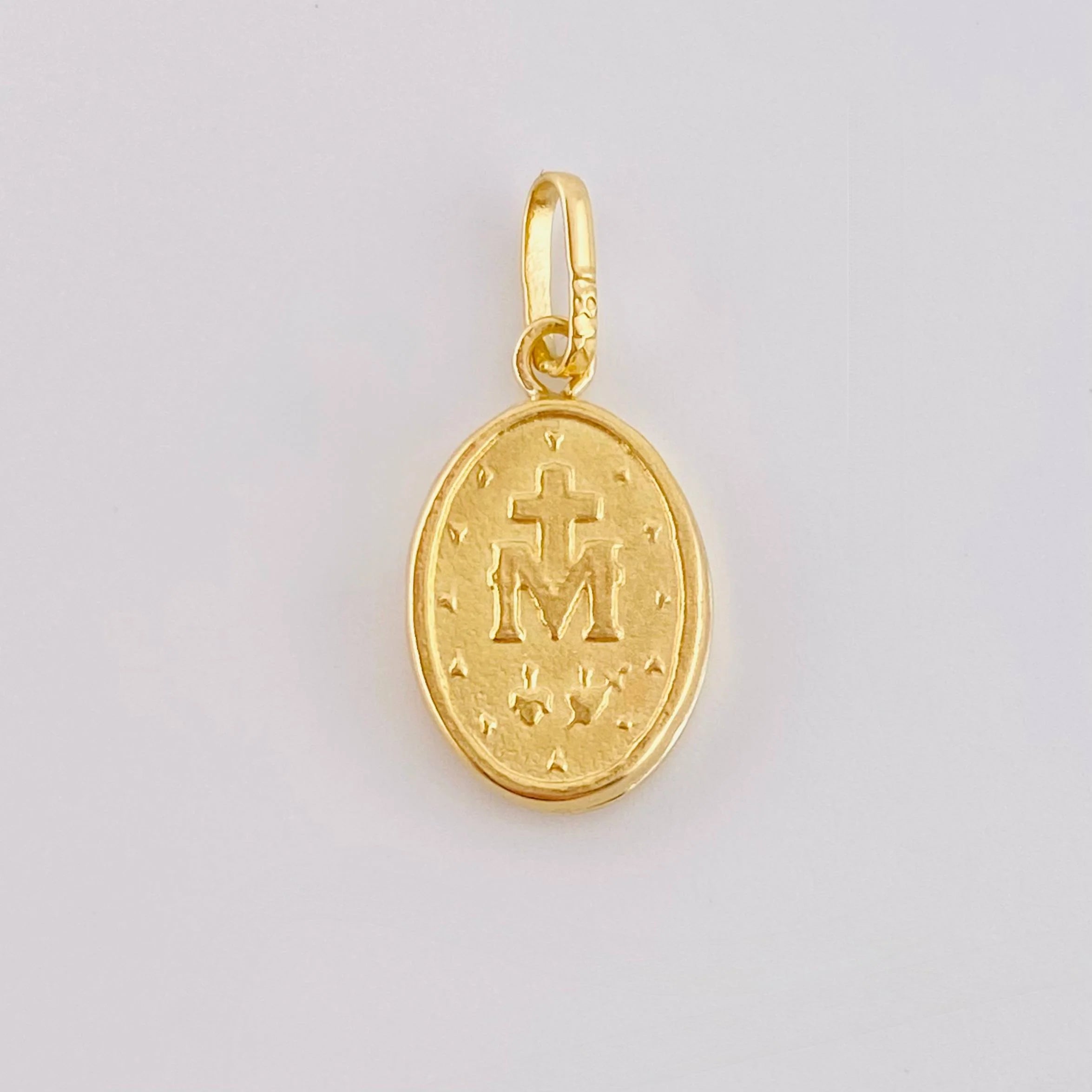 Dije Virgen Milagrosa 0.5g / 3/4 in Oro Amarillo 18K