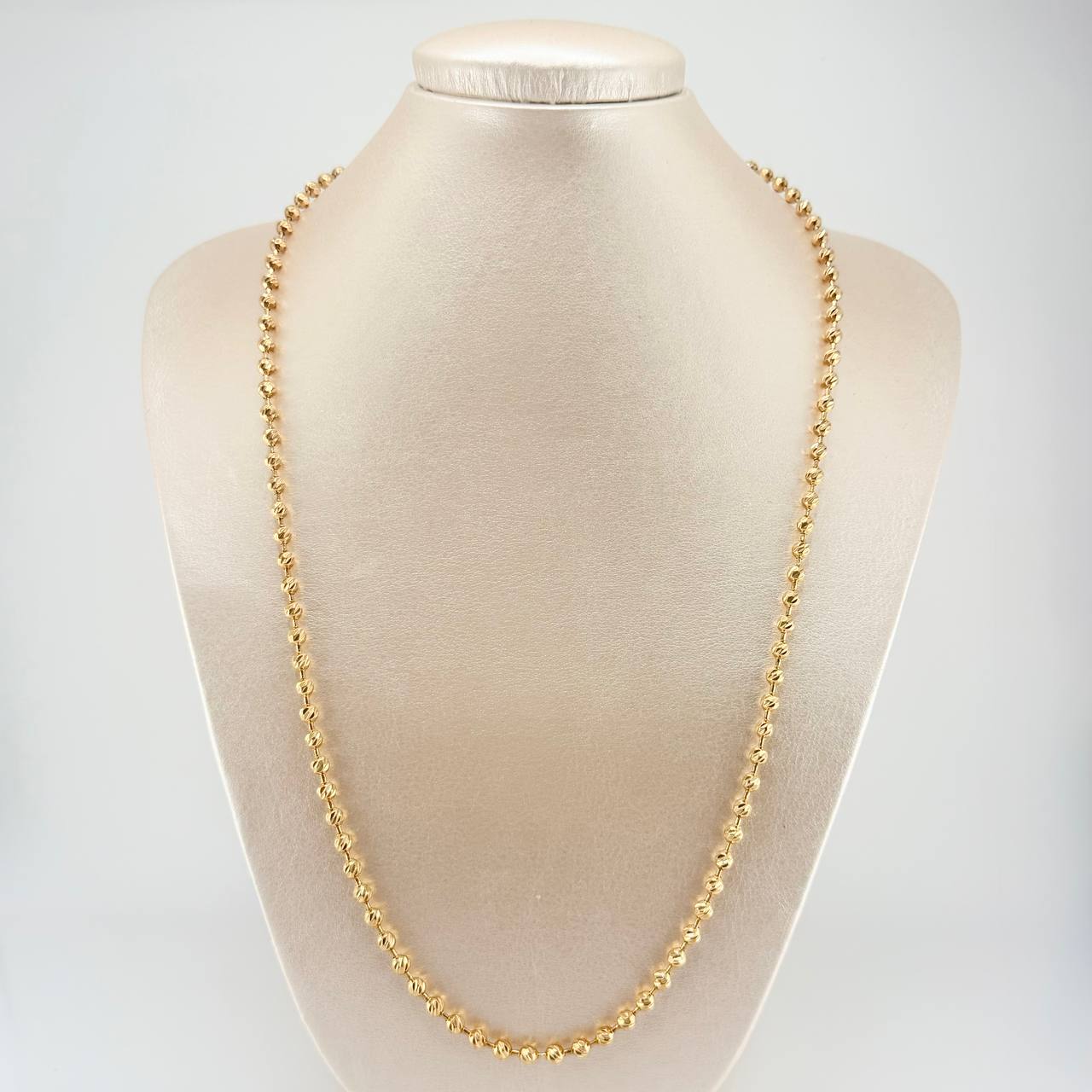 Cadena Militar 22.6gr / 23 1/2 in / 3.8mm Oro Amarillo +3 18K ©