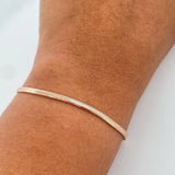 Flat Snake Bracelet 3.25gr / 7 1/2 in / 18K Rose Gold +3$