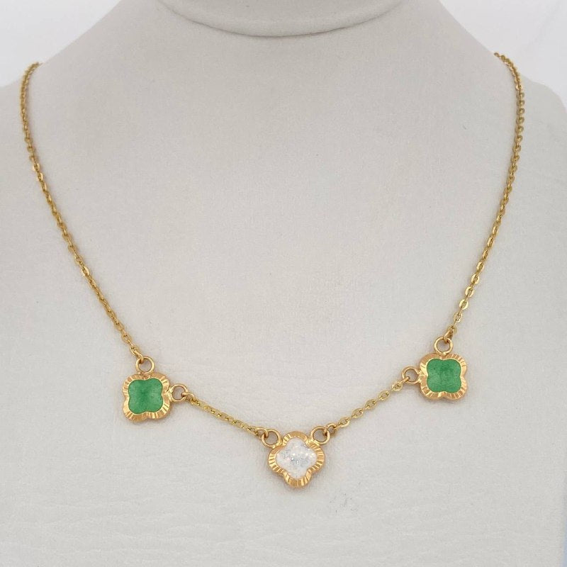 Clover Chain Classic Link 3.5gr / 17 3/4 in / 18K Gold