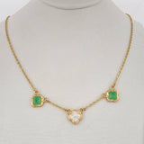 Clover Chain Classic Link 3.5gr / 17 3/4 in / 18K Gold