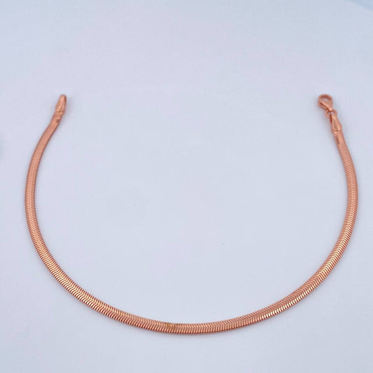 Pulso Serpiente 3.2gr / 7 1/2 in / Oro Rosa +3 18K $