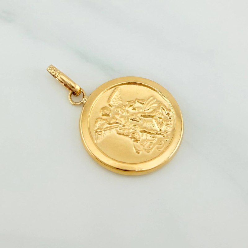 Pendant Saint Michael Archangel 1.4 g / 1 in Yellow Gold 18K