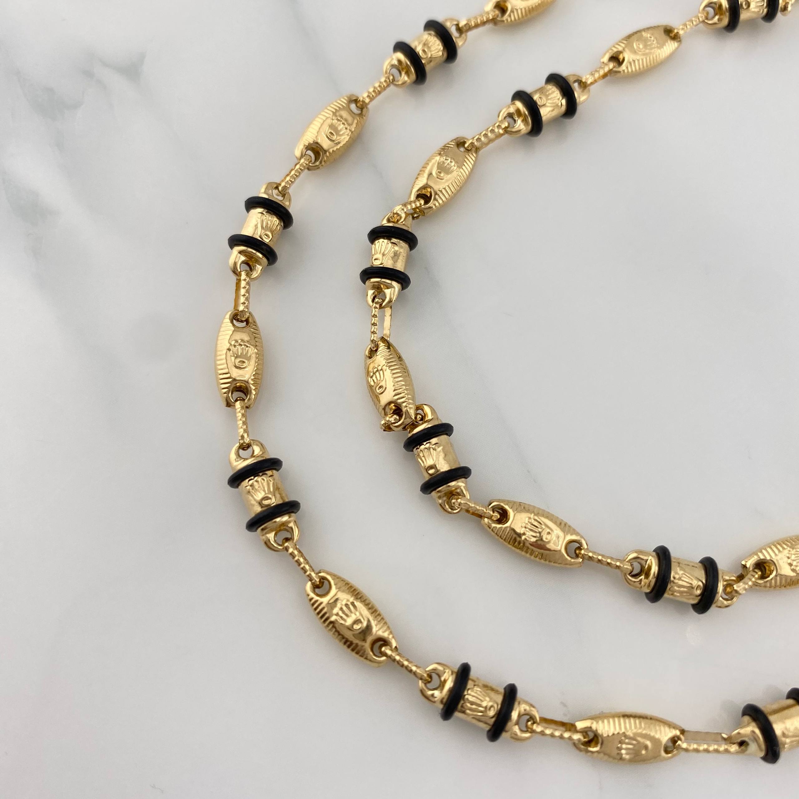 Cadena Rustica Corona 15.15 g / 24 1/2 in / 4.6 mm Oro Amarillo 18K