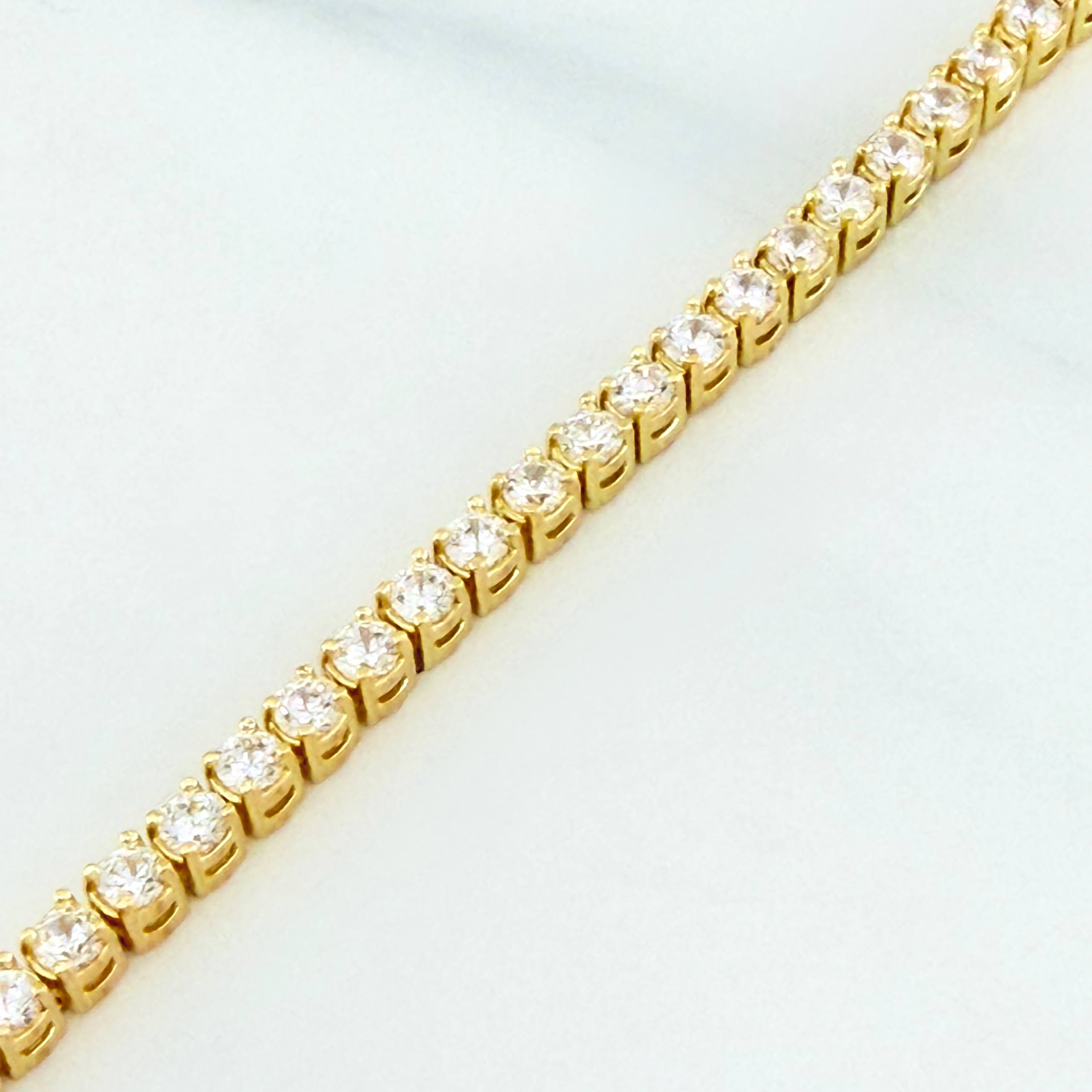 Pulso Tennis 11.35 g / 7 1/2 in / 2.9 mm Oro Amarillo 18K