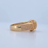 Anillo Pantera 7.45gr / T8 1/2 / Oro Amarillo 18K &