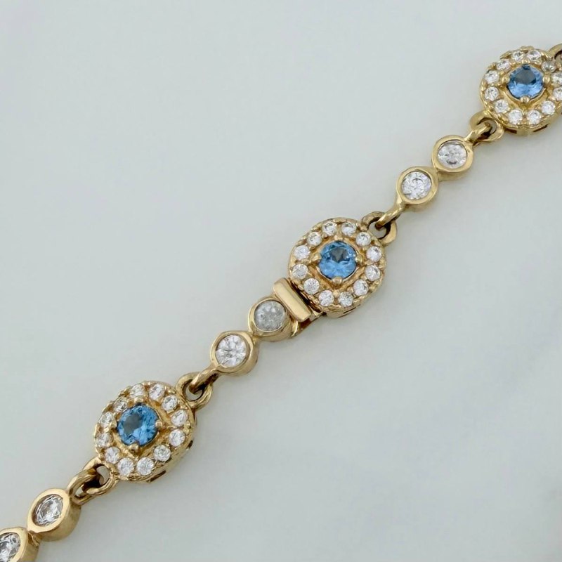 Pulso Tennis Halo 10.9 g / 7 3/4 in Oro Amarillo 18K