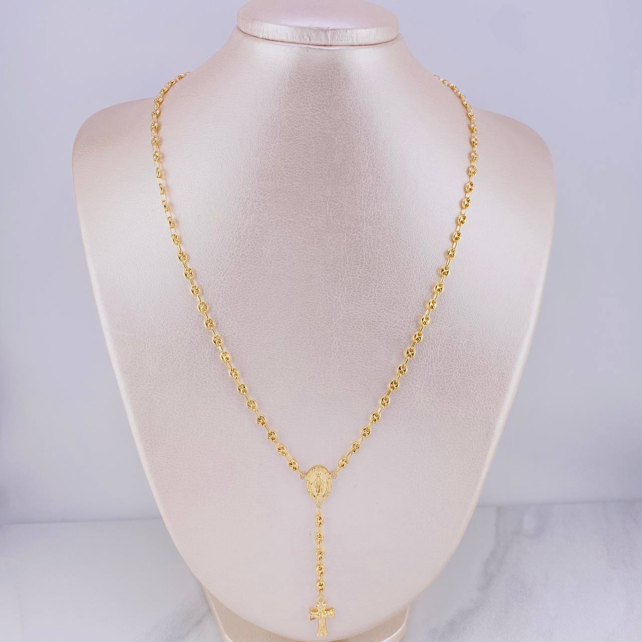 Rosario GC Virgen Milagrosa 8.55g / 26 in / 3.8mm Oro Amarillo 18K