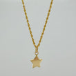 Set Cadena Lazo + Dije Estrella / 1,25 gr / 17 3/4 in Oro Amarillo 18K