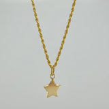 Set Cadena Lazo + Dije Estrella / 1,25 gr / 17 3/4 in Oro Amarillo 18K