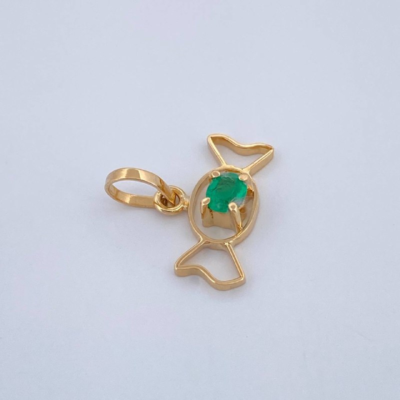 Pendant Candy Silhouette 0.5gr / 1/2 in / 18K Gold