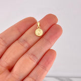 Dije Circulo Letra C 0.4g / 1/2 in Oro Amarillo 18K