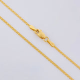 Cadena Cadena China 1.85g / 18 in / 1.1mm Oro Amarillo 18K
