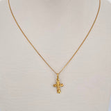Venetian Chain and Pendant Set + Christ Cross 1.5gr / 18K Gold $