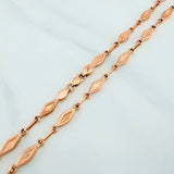 Rustic Link Chain 8.35 g / 20 in / 4 mm 18K Rose Gold