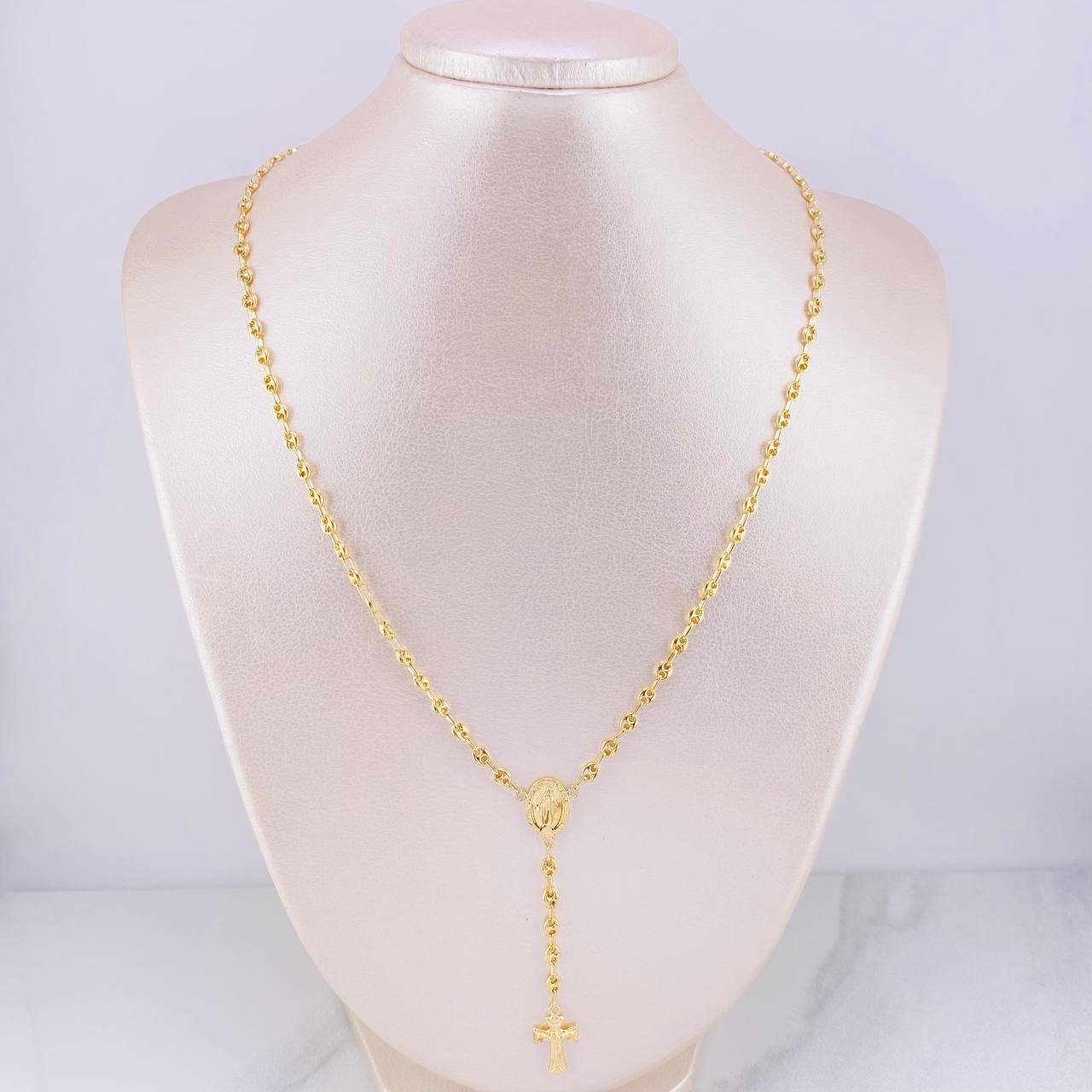 Rosario GC Virgen Milagrosa 7.25g / 20 in / 3.75mm Oro Amarillo 18K