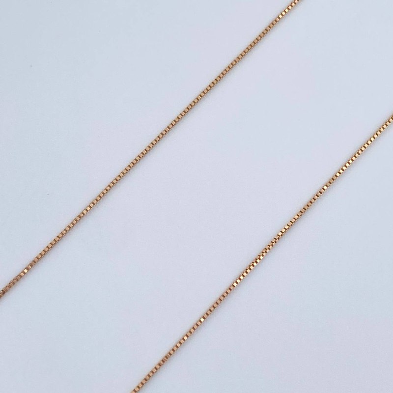 Set Cadena y Dije Veneciana + Colibri 1.45gr / Oro Rosa 18K (Oferta) $