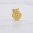 Dije Circulo Letra S 0.6g / 3/4 in Oro Amarillo 18K