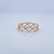 Hearts Ring 1.75gr / Size 9 1/2 / 18K Gold &