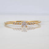 Solitaire Churumbela Ring 1 g / Size 7 1/4 18K Yellow Gold