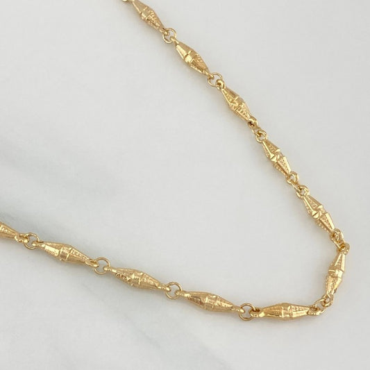 Cadena Rustica Dubai 9.7 g / 20 1/4 in / 3 mm Oro Amarillo 18K