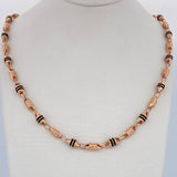 Cadena Rustica Barril 12.1gr / 24 1/2 in / Oro Rosa 18K &