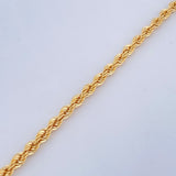 Rope Bracelet 3gr / 8in / 18K Gold +3$