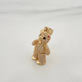 Articulated Bear Bow Pendant 4.6 g / 1 1/4 in 18K Yellow Gold