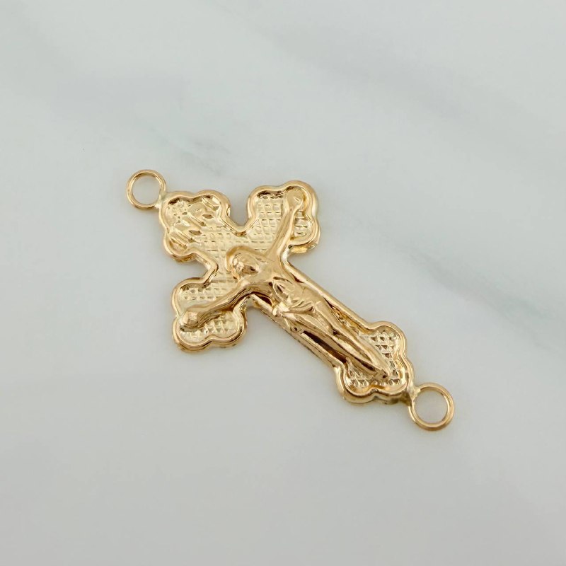 Herraje Cruz Cristo 1gr / 1 in / Oro Amarillo 18K %
