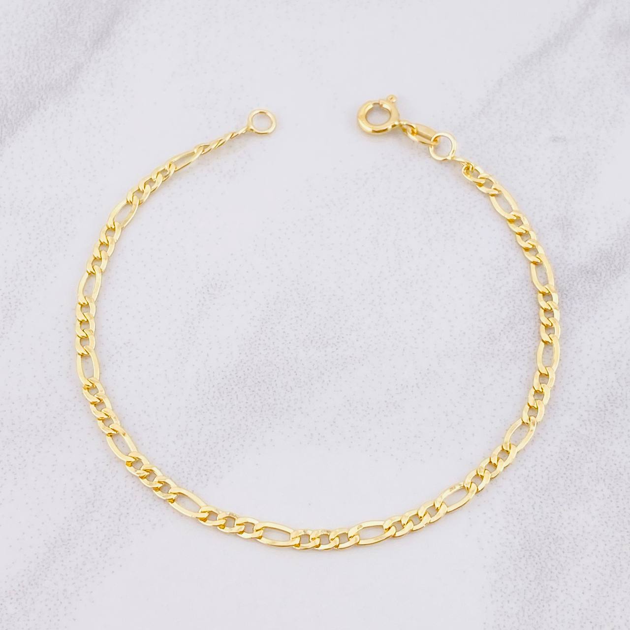 Figaro Bracelet 1.7g / 7 1/4 in / 2.9mm 18K Yellow Gold