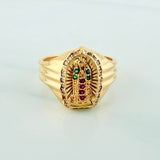 Anillo Virgen De Guadalupe 4.35 g / T7 1/2 Oro Amarillo 18K