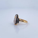 Articulated Penguin Ring 4.4gr / Size 7 / 18K Gold &