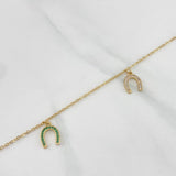 Tobillera Herradura Aro Seguido 4.3 g / 10 in / 1.2 mm Oro Amarillo 18K