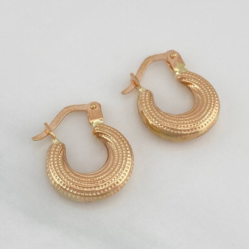 Candongas Salo 1.15 g / 1/2 in Oro Rosa 18K