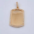 Pendant Plate 10.45gr / 4.8cm / 18K Gold $