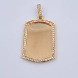 Pendant Plate 10.45gr / 4.8cm / 18K Gold $