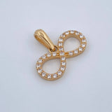 Pendant Infinity 1.2gr / 1/2 in / 18K Gold $