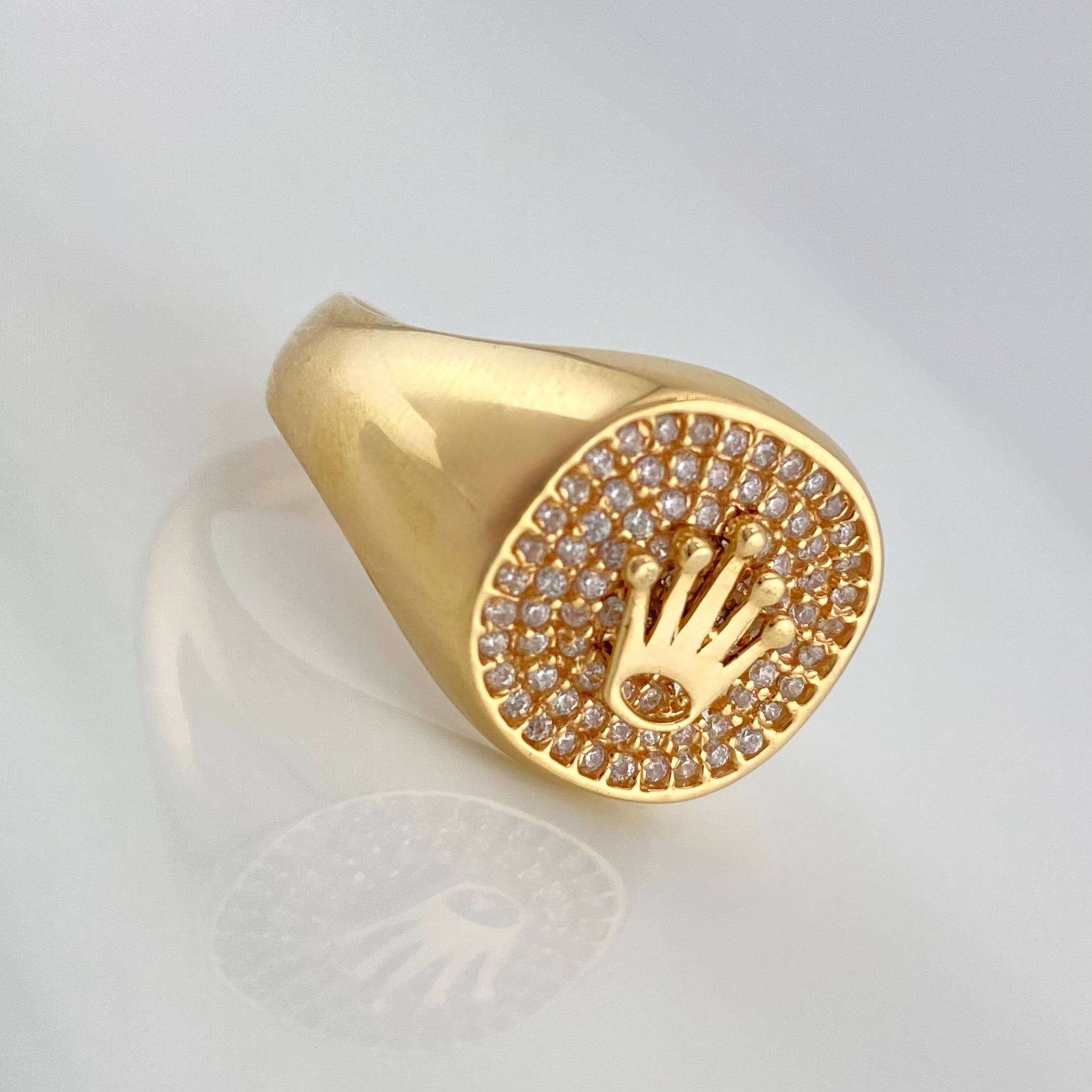 Crown Ring 5.2 g / T9 Yellow Gold 18K