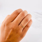 Interspersed Heart Ring 1.25g / T6 Yellow Gold 18K