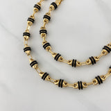Rustic Barrel Chain 15.5 g / 24 1/2 in / 4.2 mm 18K Yellow Gold