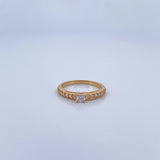 Churumbela Ring Solitaire 2.25gr / Size 5 1/4 / 18K Gold &