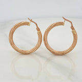 Candongas Mary 2.7 g / 1 1/4 in Oro Rosa 18K