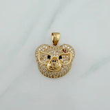 Dije Rostro Oso 9.25 g / 1 1/4 in Oro Amarillo 18K