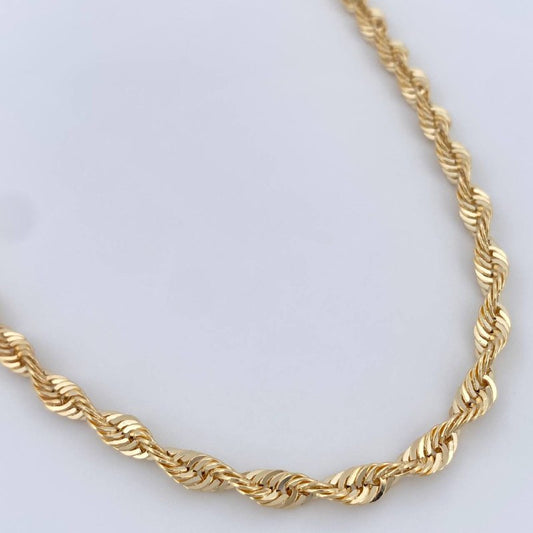 Cadena Lazo 8.1gr / 26 1/4 in / Oro Amarillo +3 14K Italy &