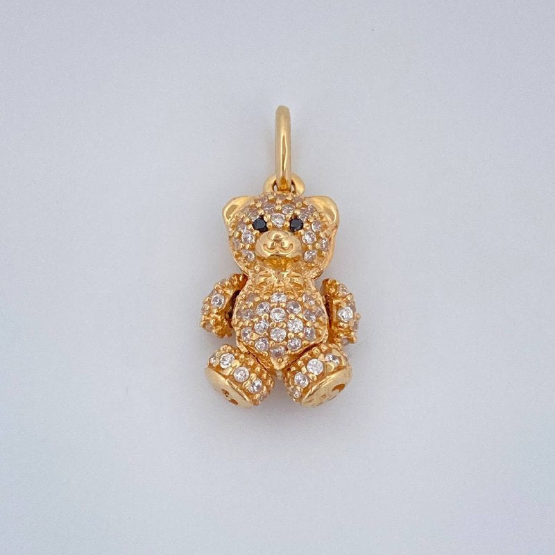 Pendant Articulated Bear 2.65gr / 0.8in 18K Gold $