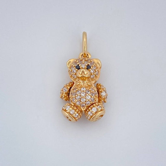 Pendant Articulated Bear 2.65gr / 0.8in 18K Gold $